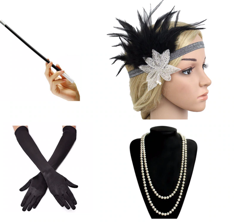 4PCS 1920S ACCESSORIES SET